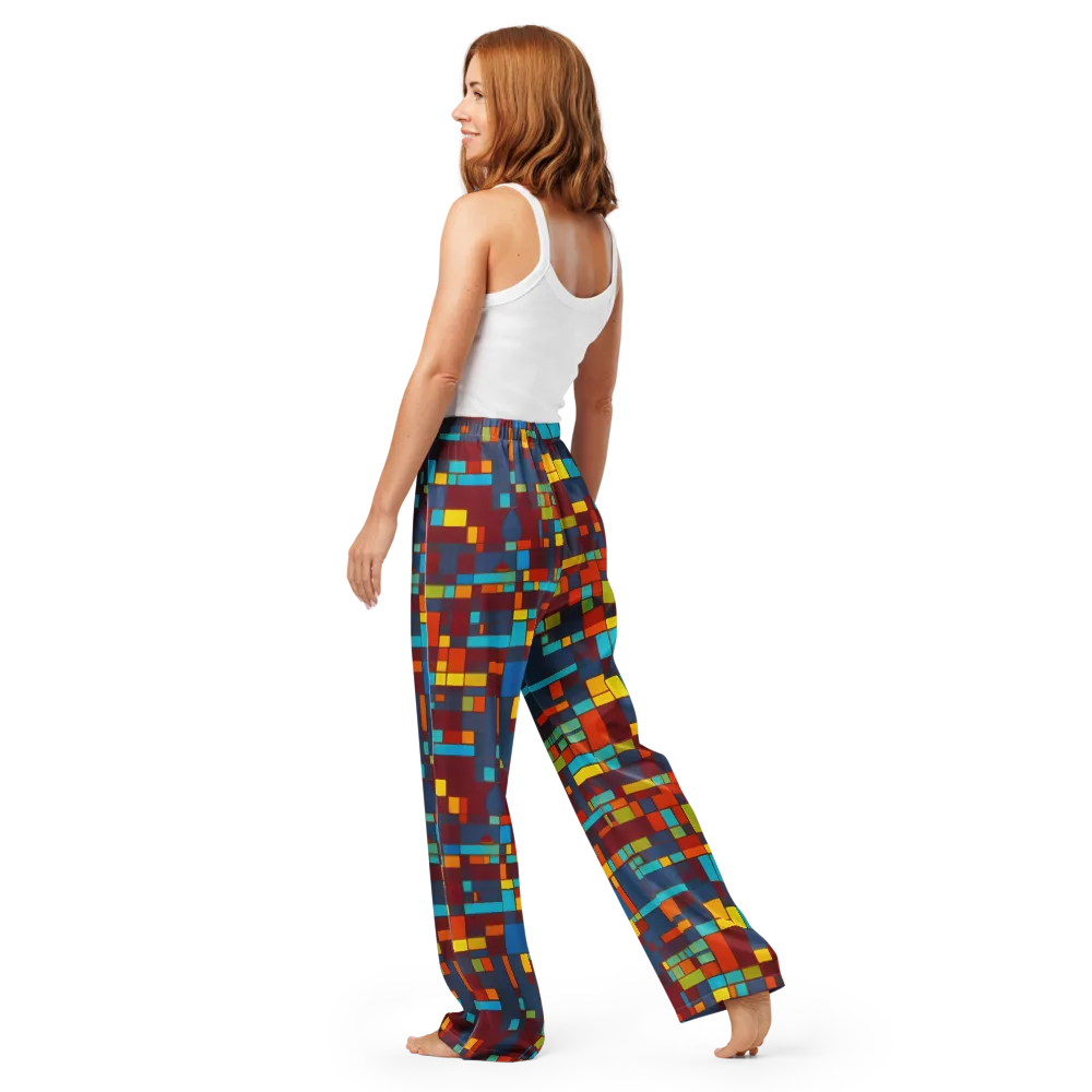 Astral Grid on Women's Pajama Pants — Back