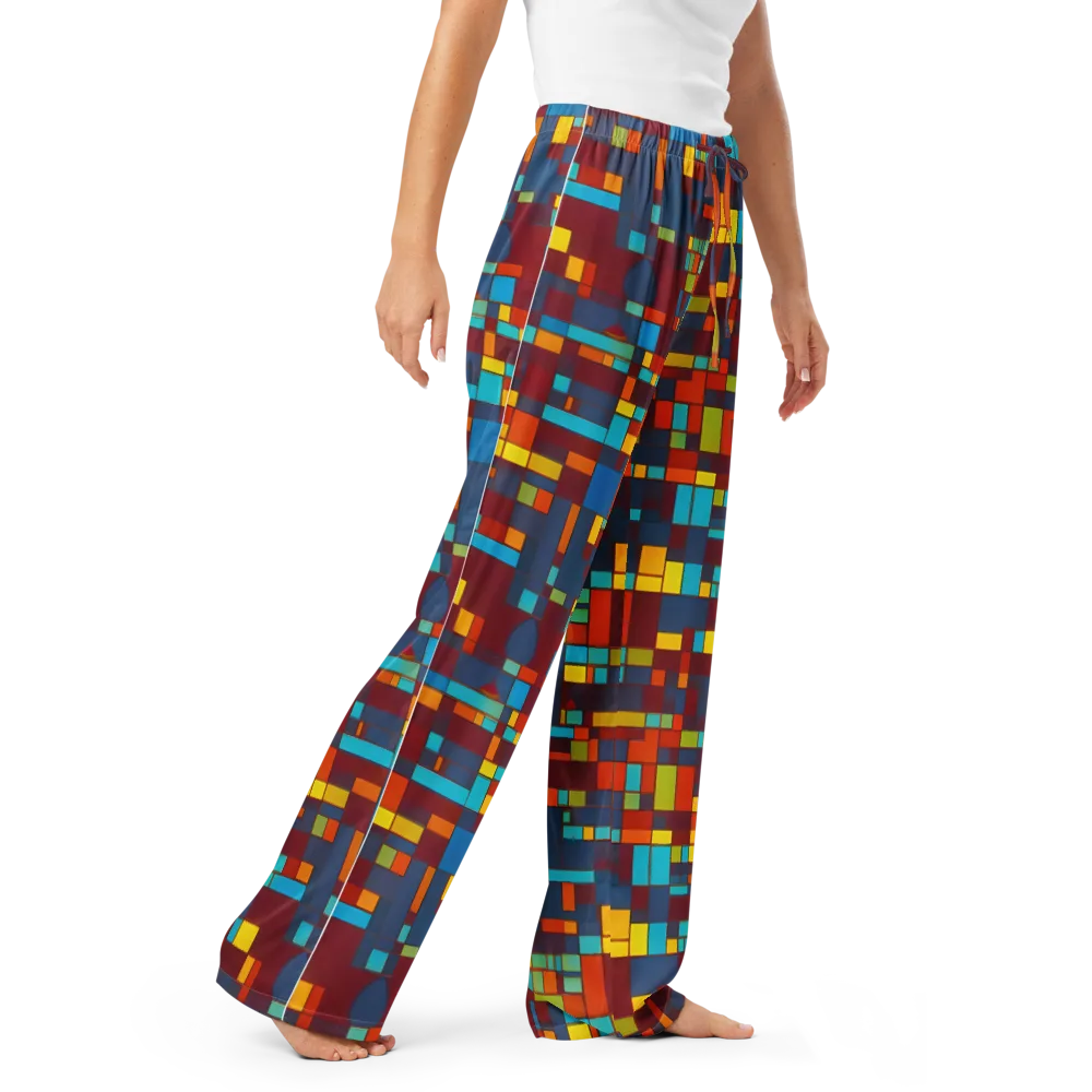 Astral Grid on Women's Pajama Pants — Right Front