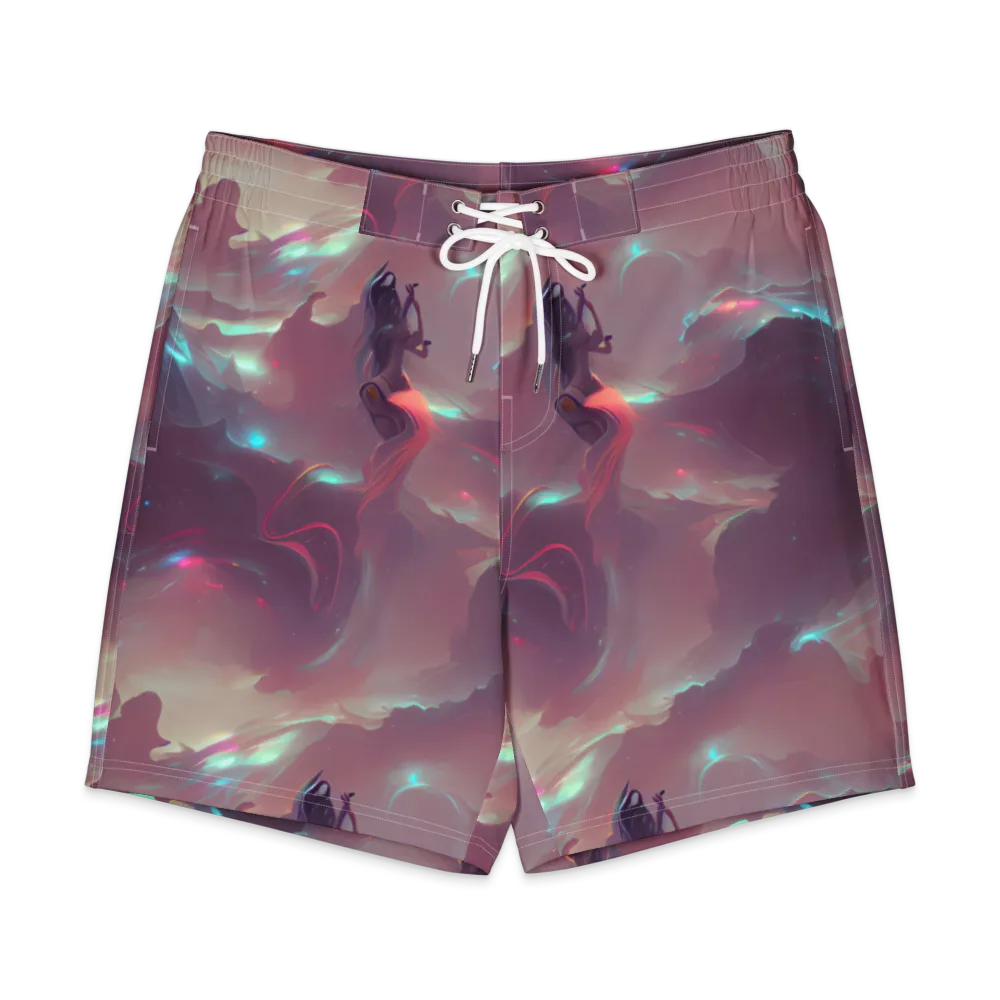 Astral Illusions on Men's Board Shorts — Front