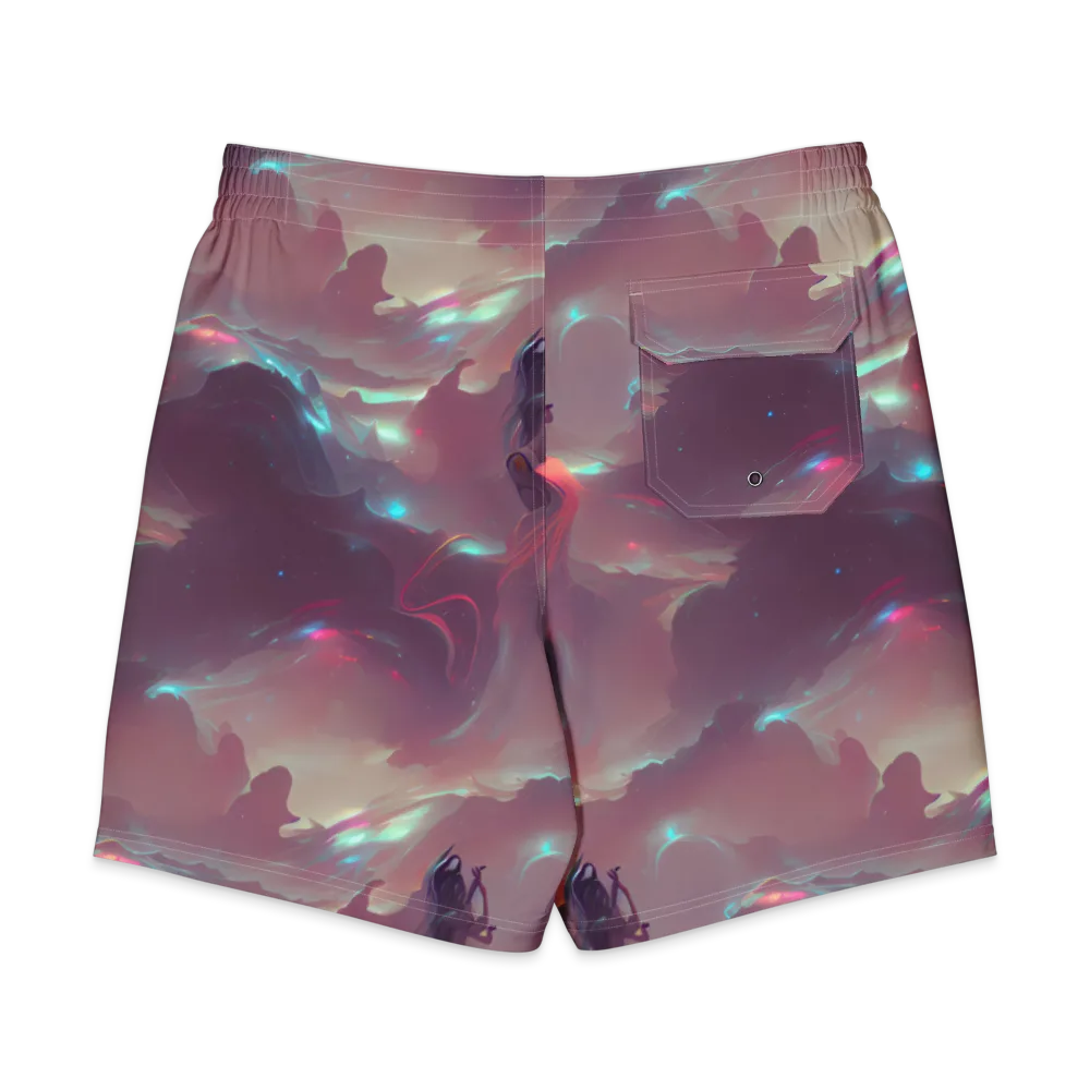 Astral Illusions on Men's Board Shorts — Back