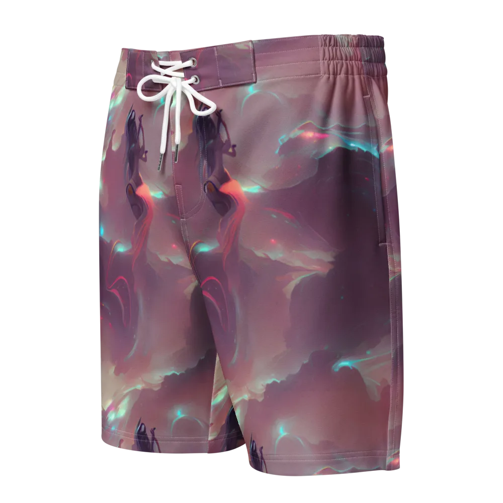 Astral Illusions on Men's Board Shorts — Front