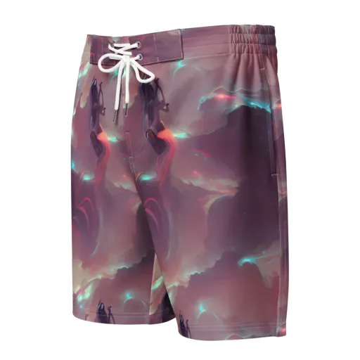 Astral Illusions on a Men's Board Shorts