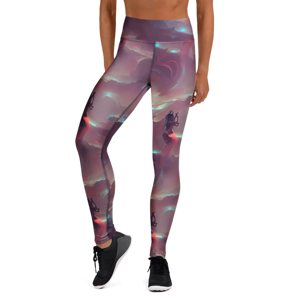 Astral Illusions on Yoga Leggings — Front