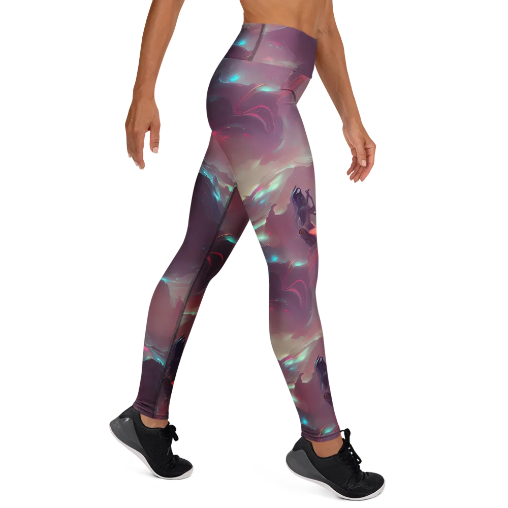 Astral Illusions on Yoga Leggings — Right