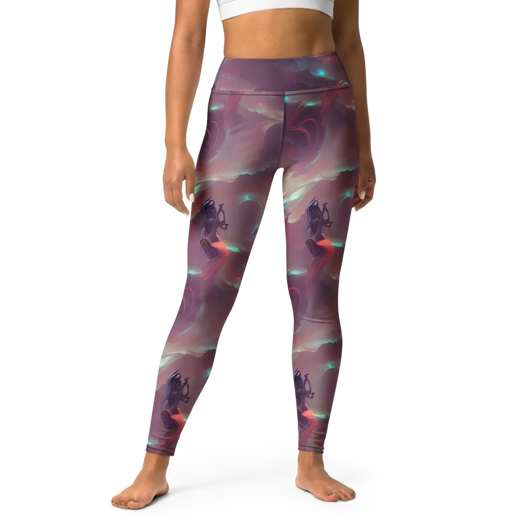 Astral Illusions on Yoga Leggings — Front