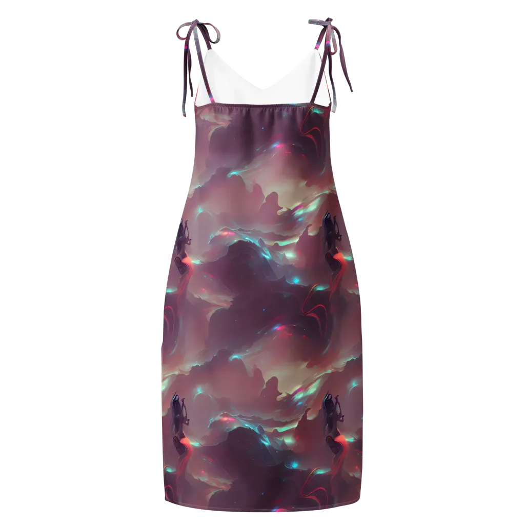 Astral Illusions on Slip Dress — Back