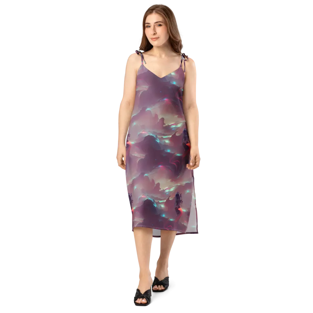 Astral Illusions on Slip Dress — Front