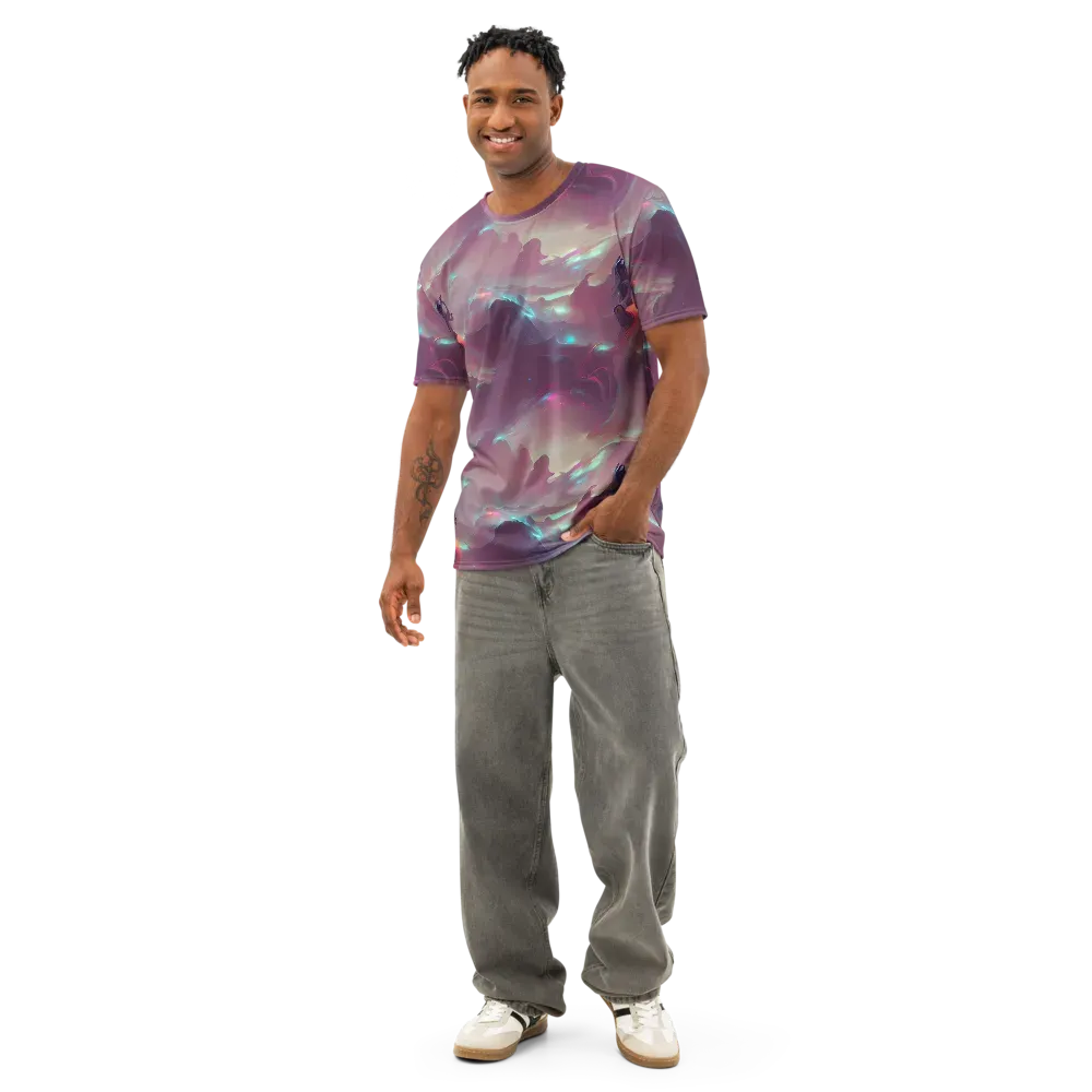 Astral Illusions on Men's Cotton Crew Neck T-Shirt — Front