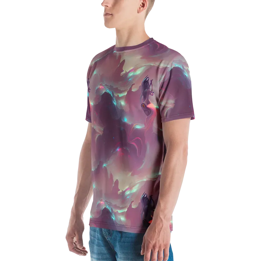 Astral Illusions on Men's Crew Neck T-Shirt — Left