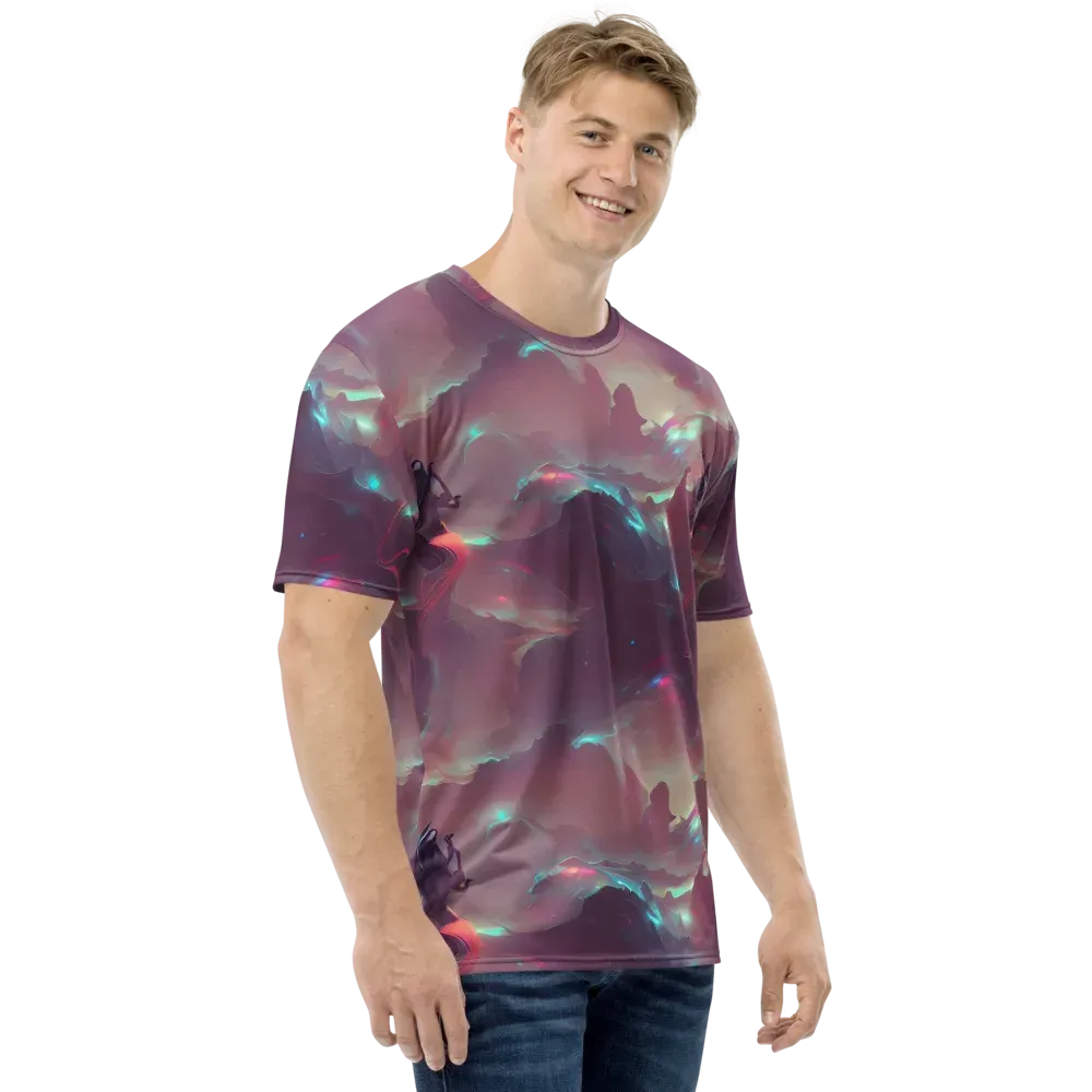 Astral Illusions on Men's Crew Neck T-Shirt — Right