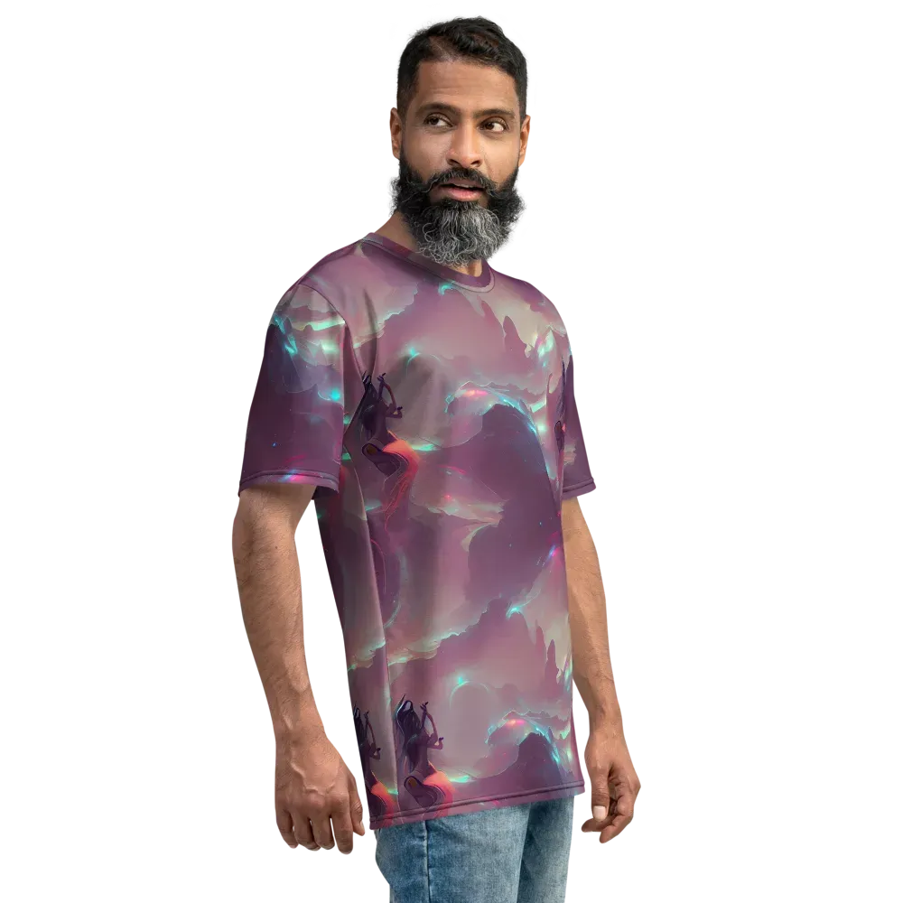 Astral Illusions on Men's Crew Neck T-Shirt — Right
