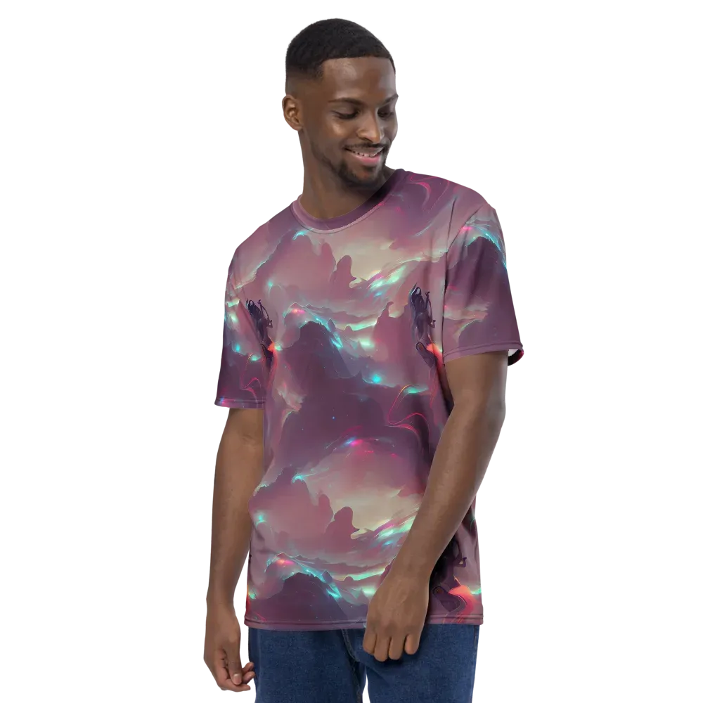 Astral Illusions on Men's Crew Neck T-Shirt — Left
