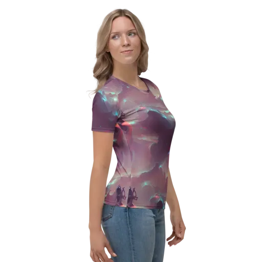 Astral Illusions on a Women's Crew Neck T-Shirt