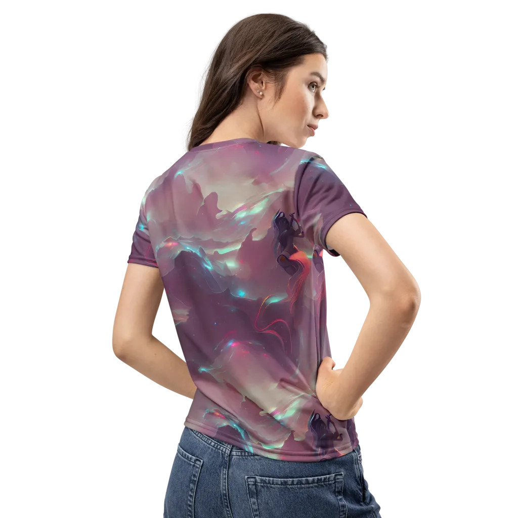 Astral Illusions on Women's Crew Neck T-Shirt — Back