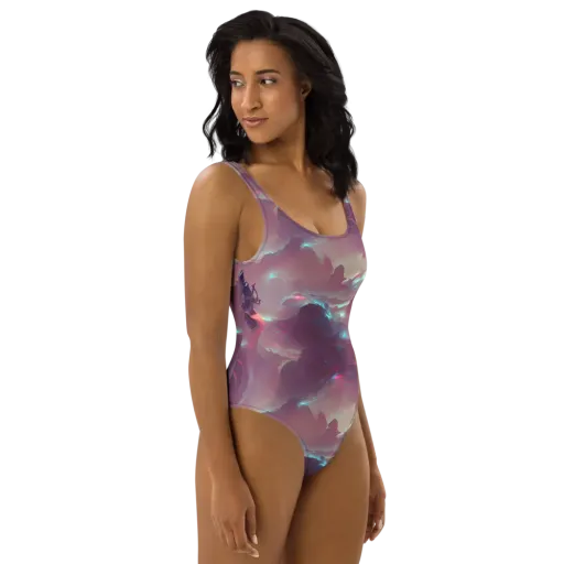 Astral Illusions on a One-Piece Swimsuit