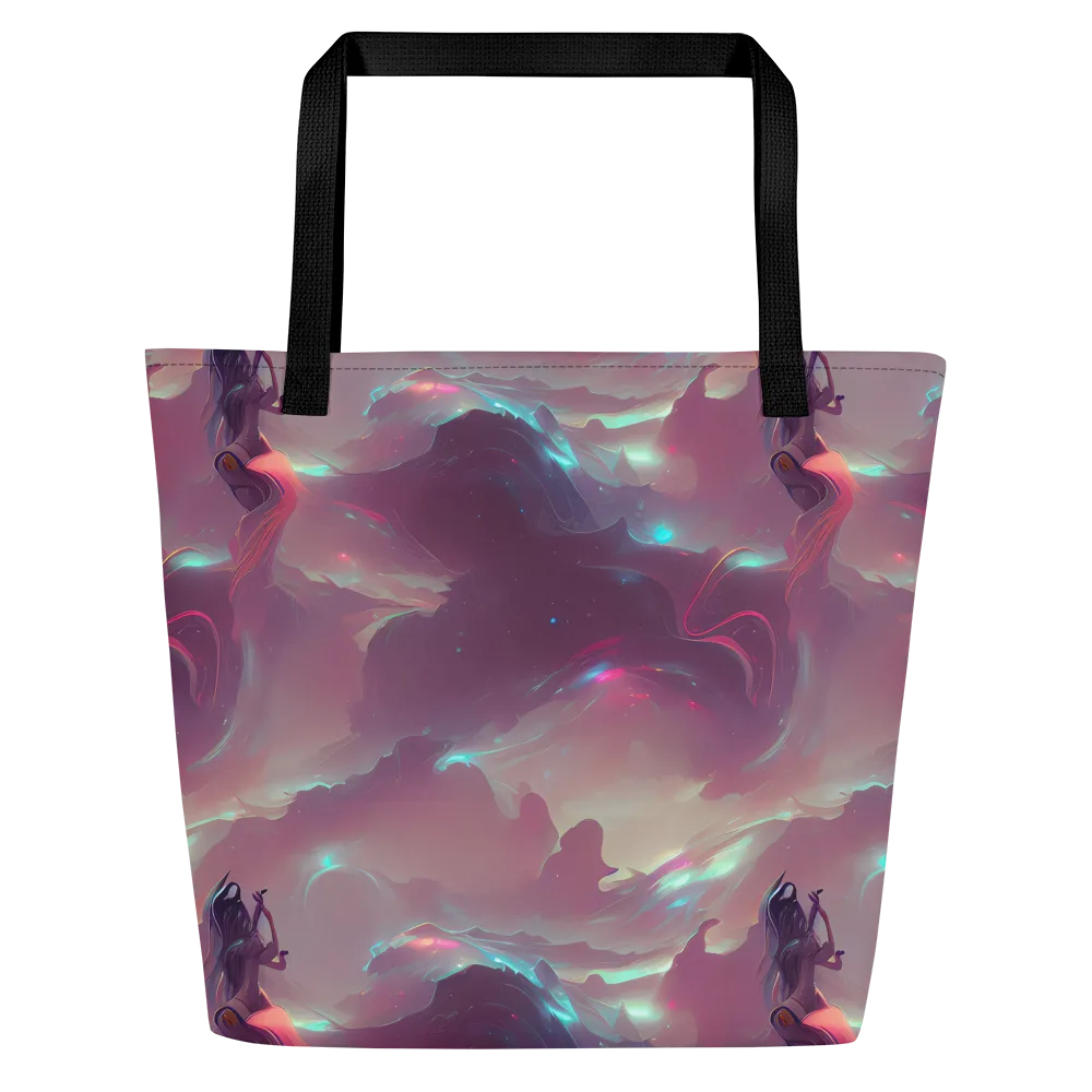 Astral Illusions on Large Tote Bag W/ Pocket — Front