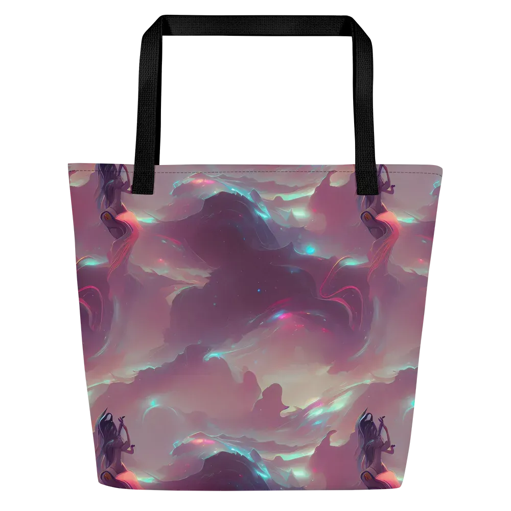 Astral Illusions on Large Tote Bag W/ Pocket — Front