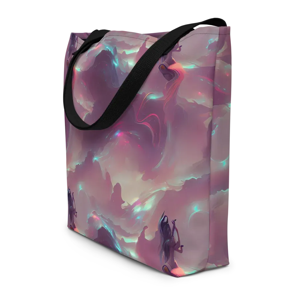Astral Illusions on Large Tote Bag W/ Pocket — Front