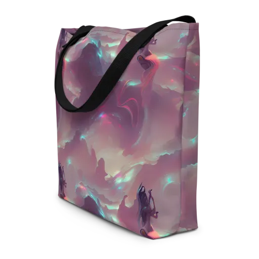 Astral Illusions on a Large Tote Bag W/ Pocket