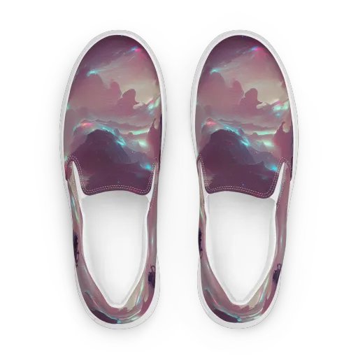 Astral Illusions on a Women's Slip-On Canvas Shoes