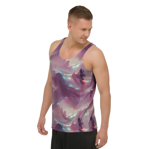 Astral Illusions on a Men's Tank Top