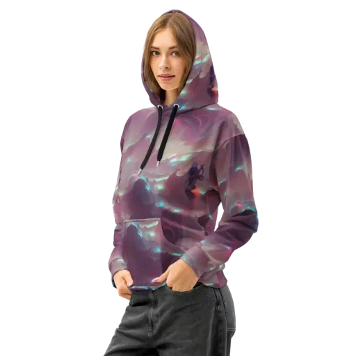 Astral Illusions on a Cotton Hoodie