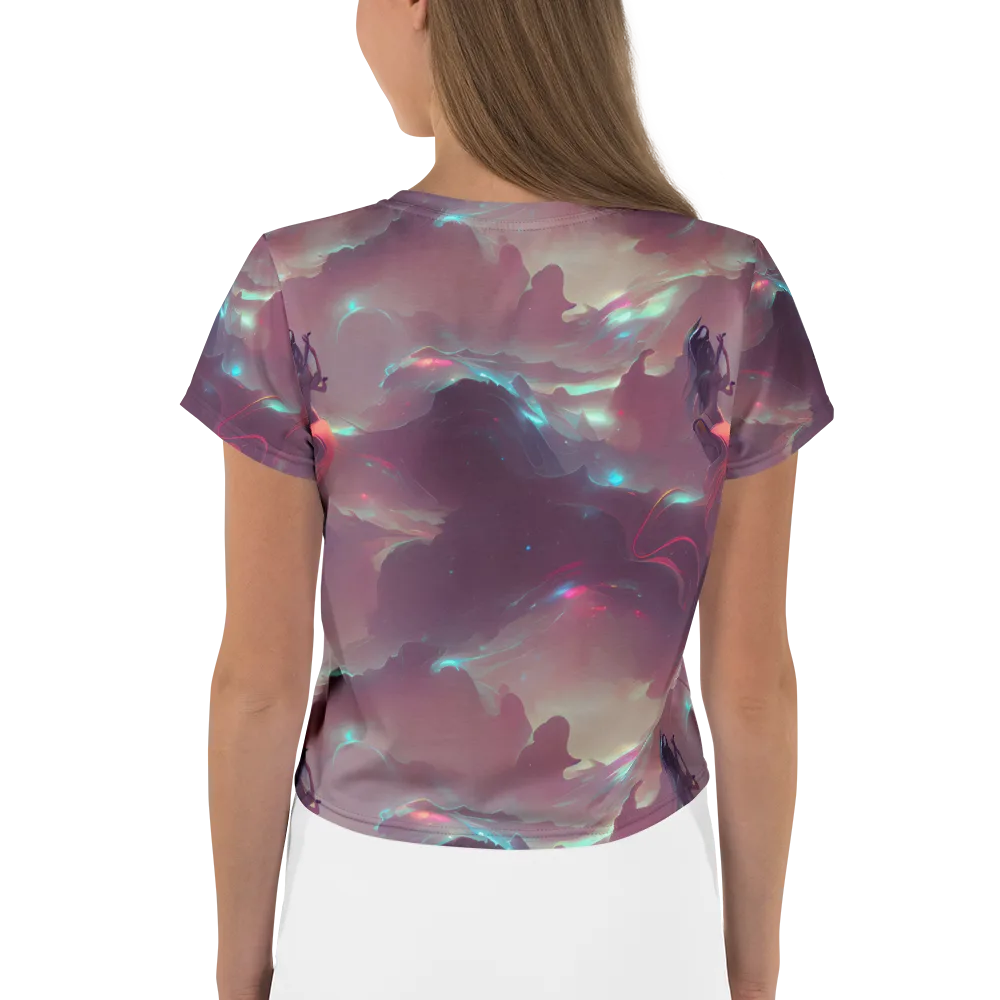 Astral Illusions on Crop Tee — Back