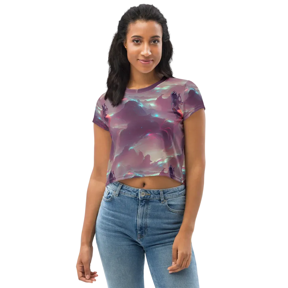 Astral Illusions on Crop Tee — Front