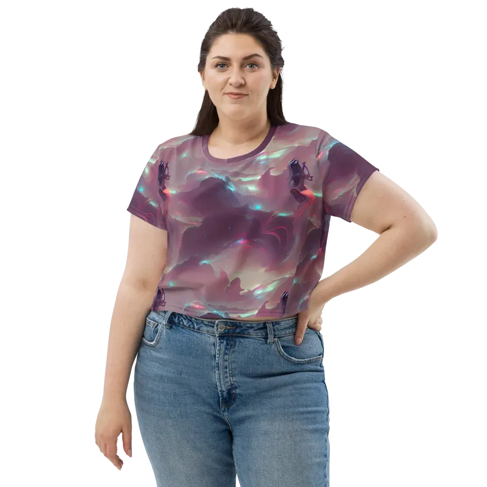 Astral Illusions on Crop Tee — Front