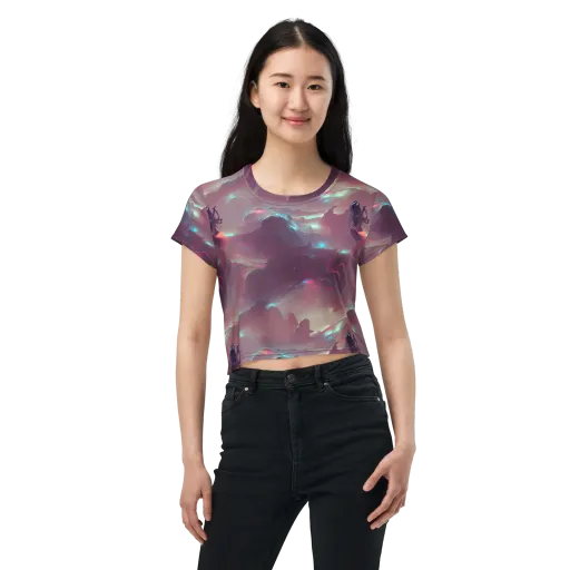 Astral Illusions on a Crop Tee