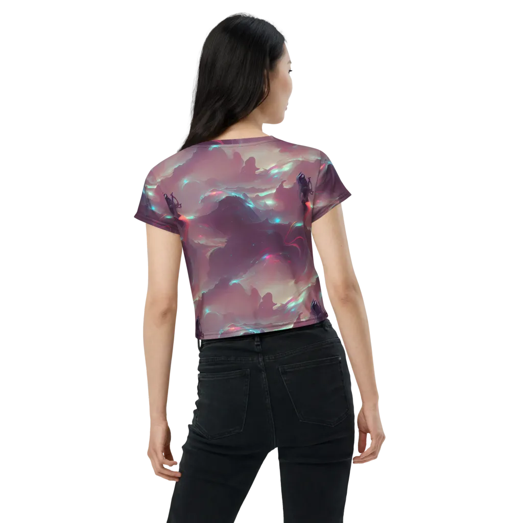 Astral Illusions on Crop Tee — Back