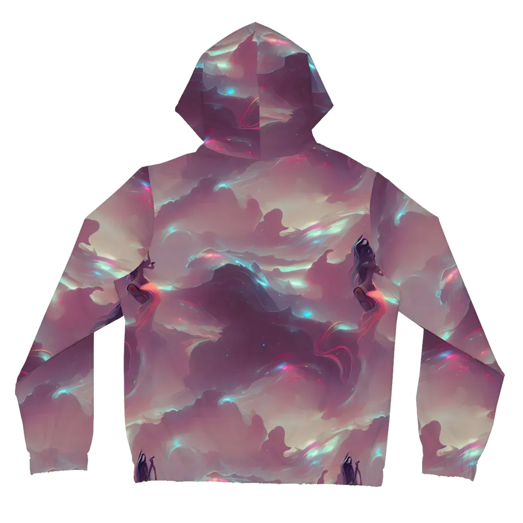 Astral Illusions on Women's Full-Zip Hoodie — Back