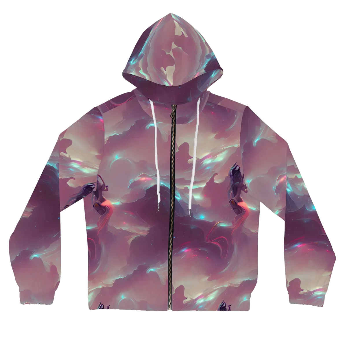Astral Illusions on Women's Full-Zip Hoodie — Front