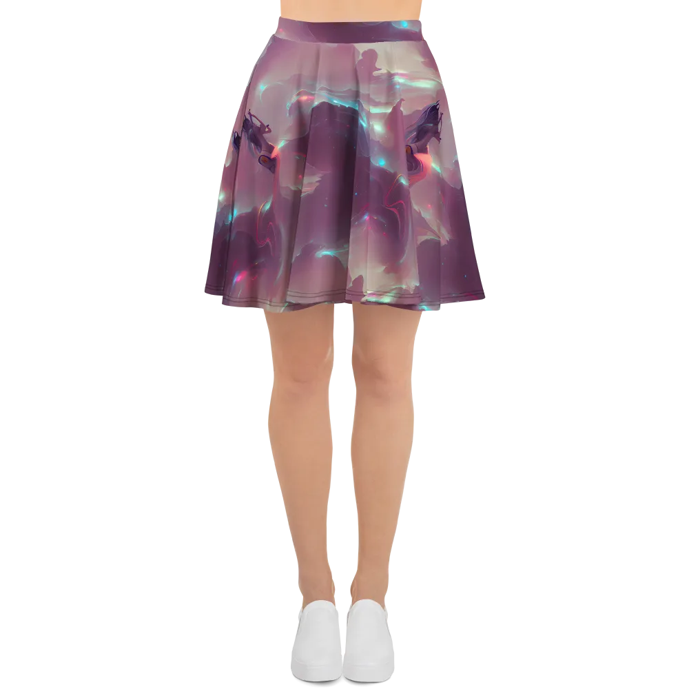 Astral Illusions on Skater Skirt — Front