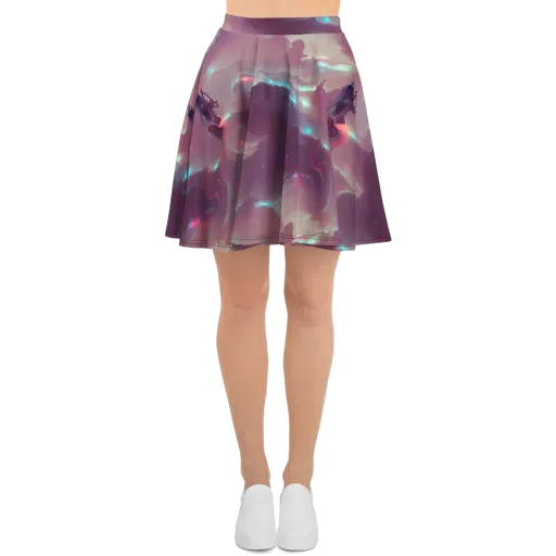 Astral Illusions on a Skater Skirt
