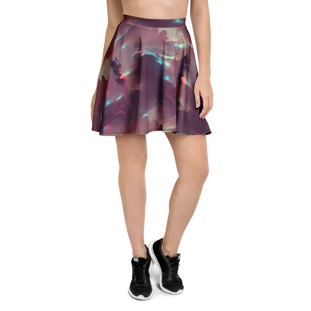 Astral Illusions on Skater Skirt — Front