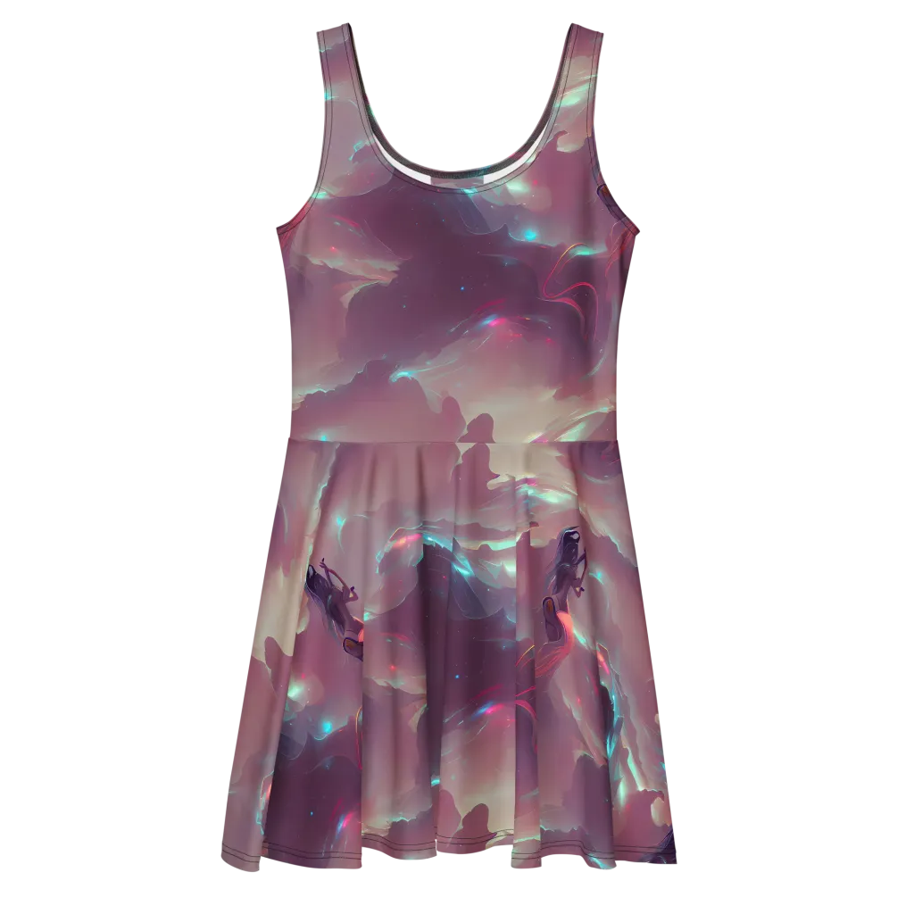 Astral Illusions on Skater Dress — Front
