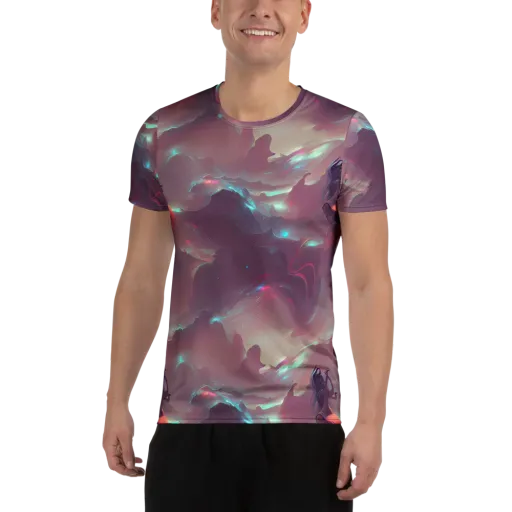 Astral Illusions on a Men's Athletic T-Shirt