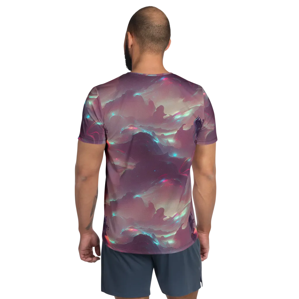 Astral Illusions on Men's Athletic T-Shirt — Back