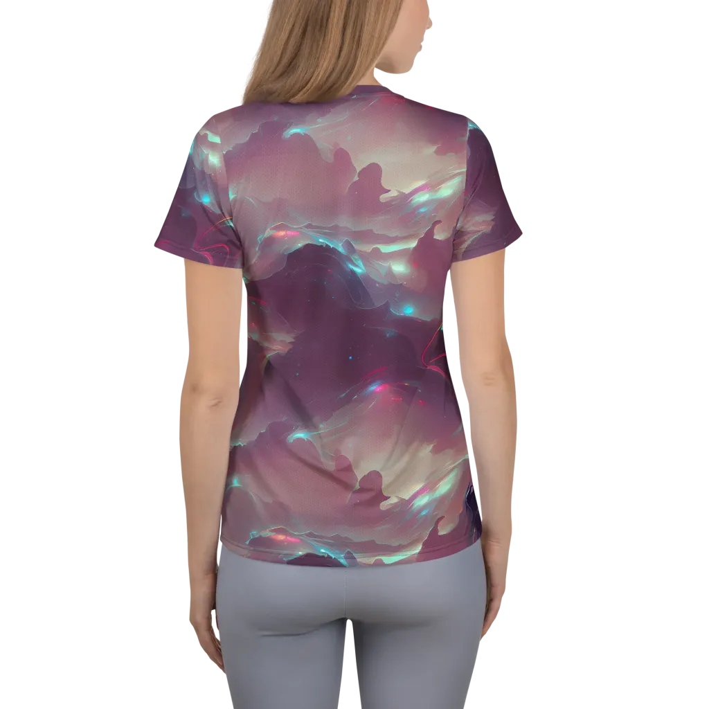 Astral Illusions on Women's Athletic T-Shirt — Back