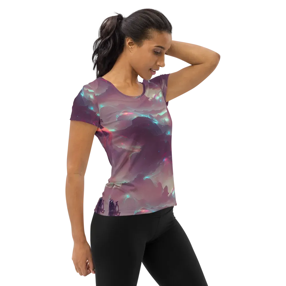 Astral Illusions on Women's Athletic T-Shirt — Right