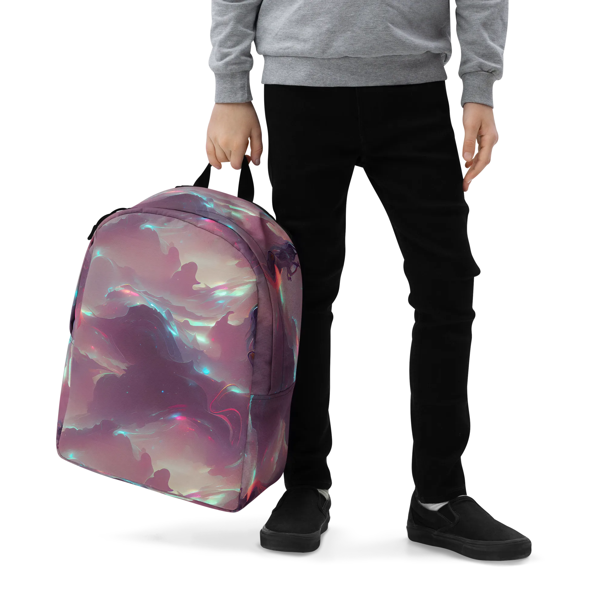 Astral Illusions on Minimalist Backpack — Zoomed-in
