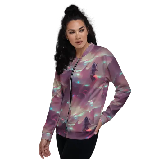 Astral Illusions on a Bomber Jacket