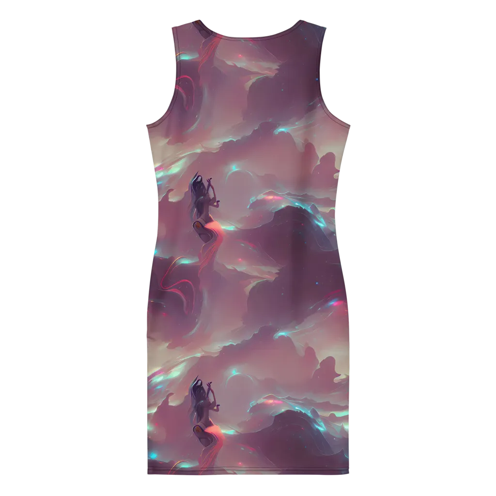 Astral Illusions on Bodycon Dress — Back