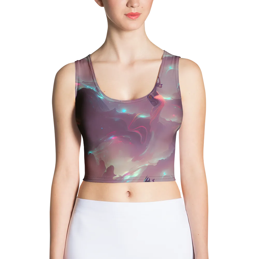 Astral Illusions on Crop Top — Front