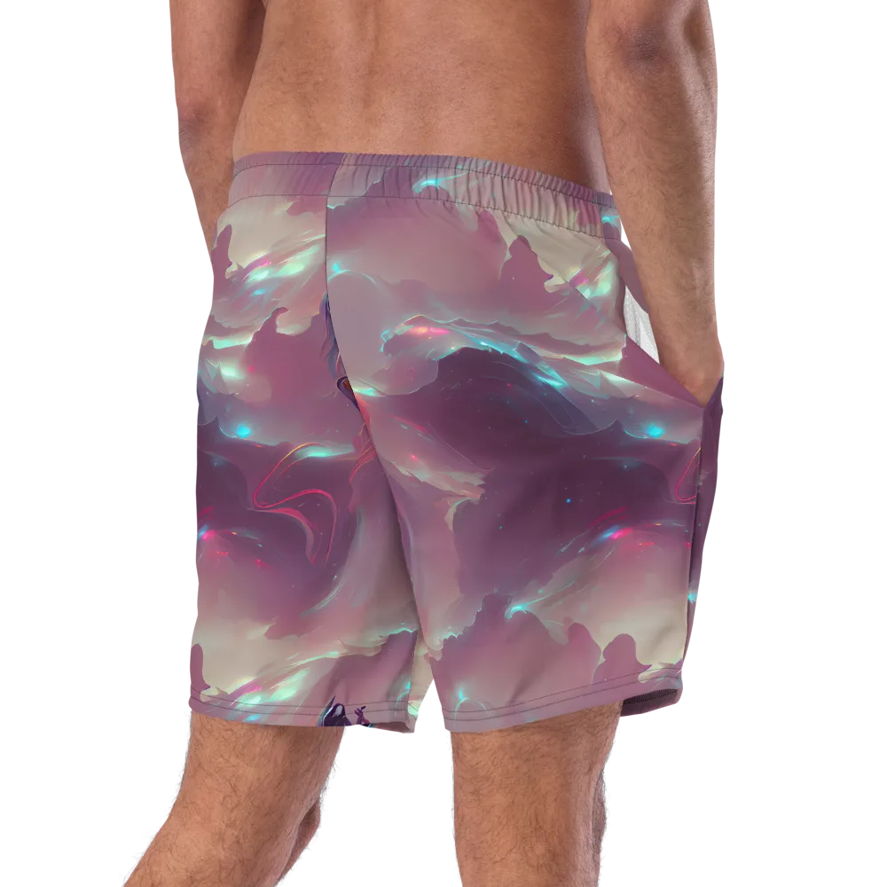 Astral Illusions on Swim Trunks — Right Back