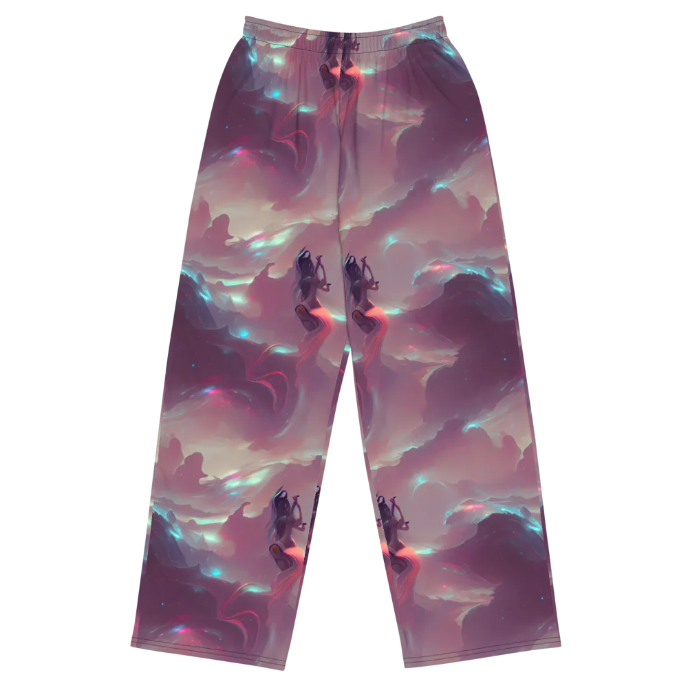 Astral Illusions on Wide-Leg Pants — Front