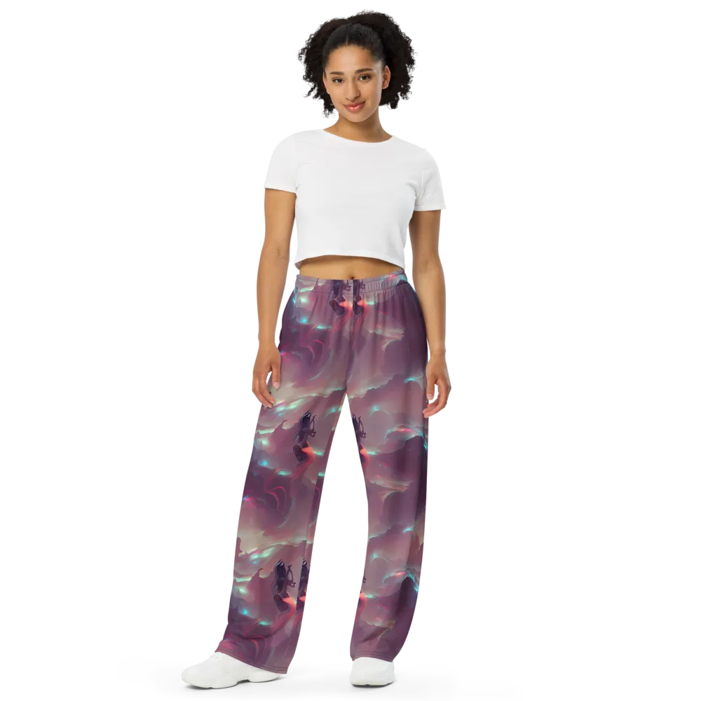 Astral Illusions on Wide-Leg Pants — Front