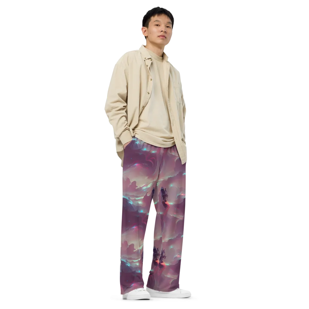 Astral Illusions on Wide-Leg Pants — Right Front