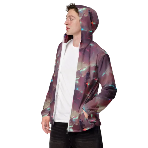 Astral Illusions on a Men's Windbreaker